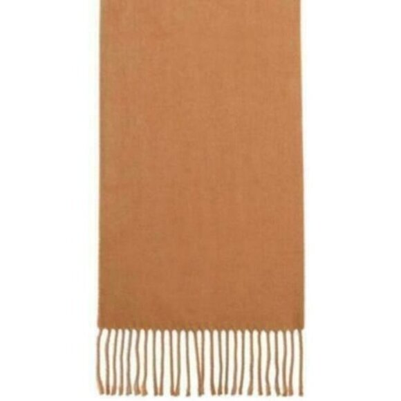 Steve Madden Womens One Size Mid Weight Solid Muffler Scarf Camel Tan $42 1133 - Picture 1 of 5